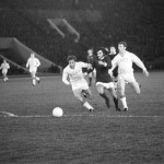 Footballers Revaz Dzodzuashvili, Oleg Dolmatov, and George Best
