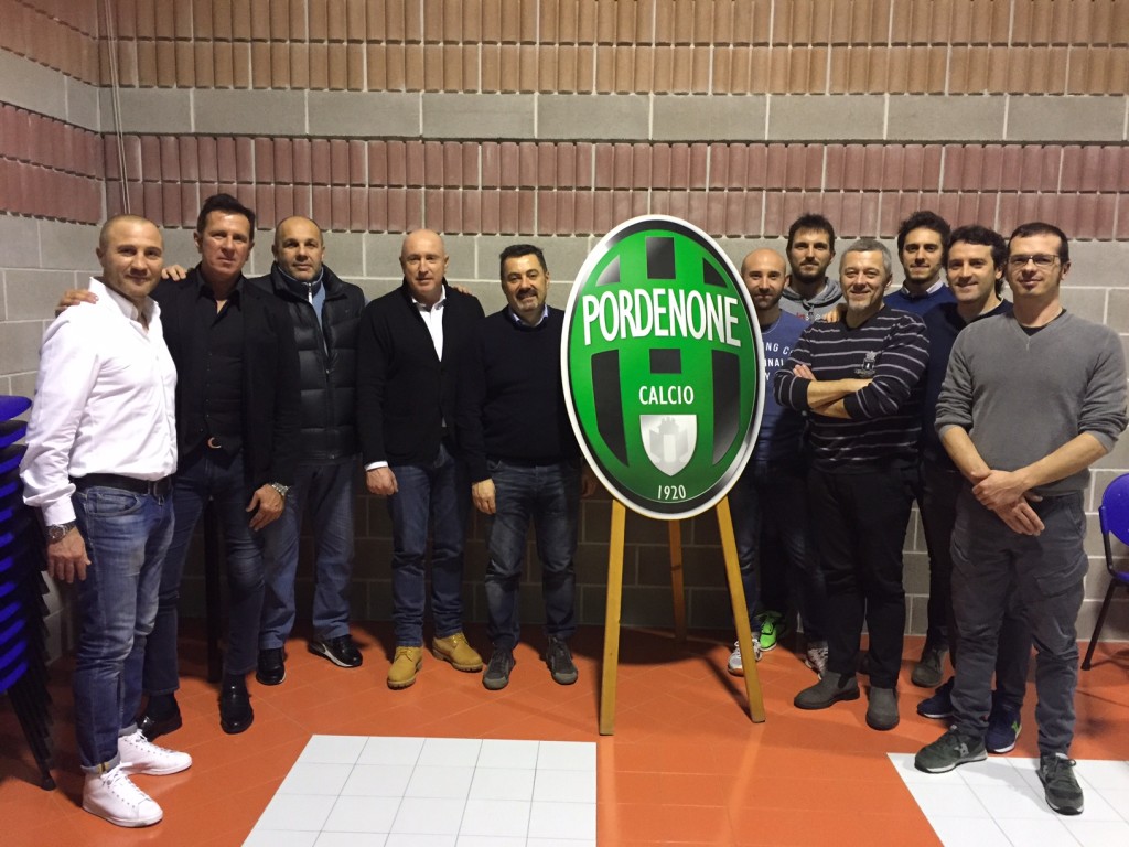 Pordenone Calcio Tedino staff