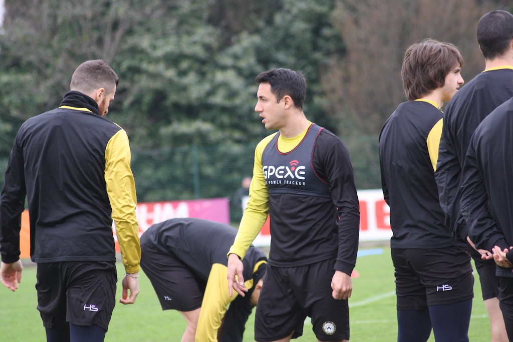 Udinese allenamento Piris