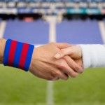handshake of  between  Barcelona and  Madrid