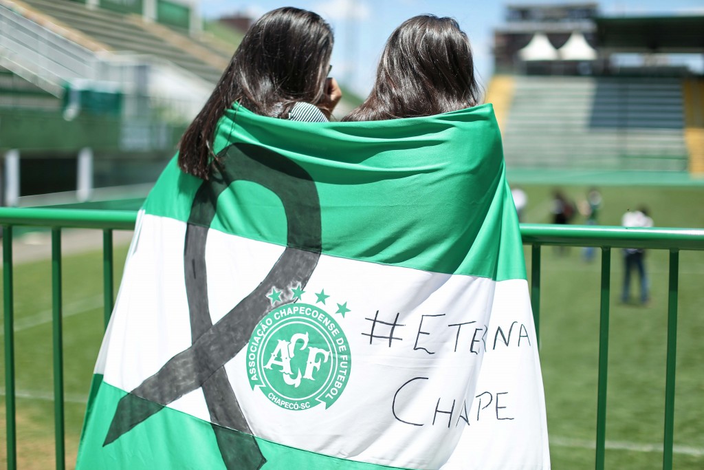 Fans Pay Tribute To Brazilian Football Team Chapecoense Following Fatal Plane Crash