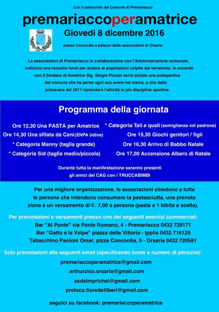 Programma beneficenza