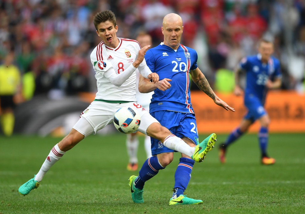 HALLFREDSSON Iceland v Hungary - Group F: UEFA Euro 2016