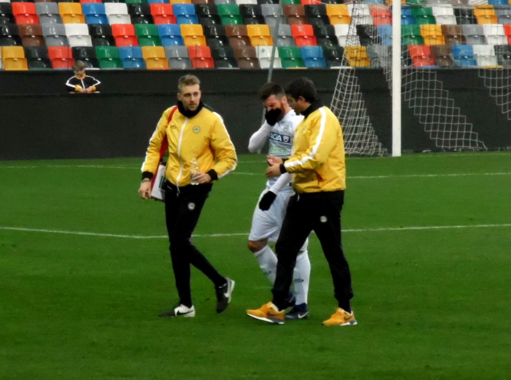 Udinese Gorica Heurtaux infortunio