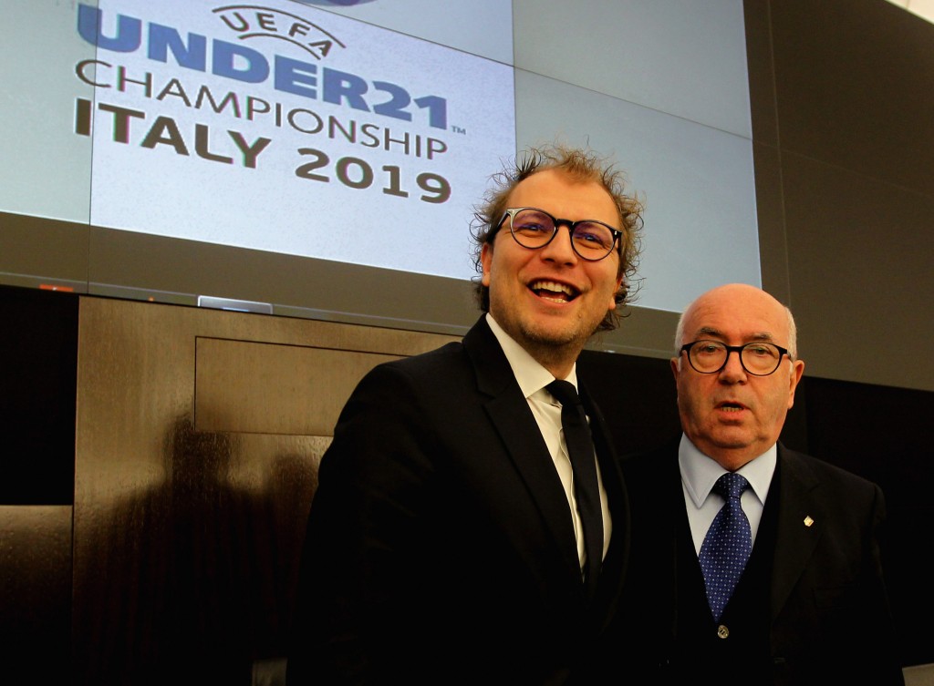 EURO UNDER 21 LOTTI TAVECCHIO Italian Football Federation Press Conference