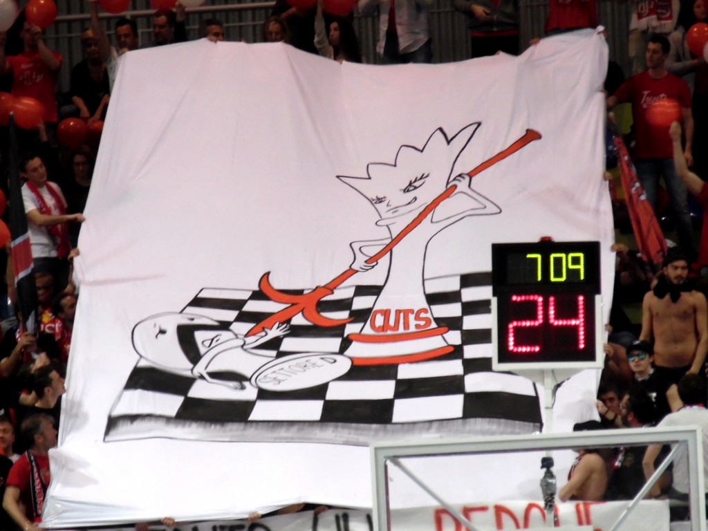 Gsa Udine Alma Trieste settore ospiti tifosi