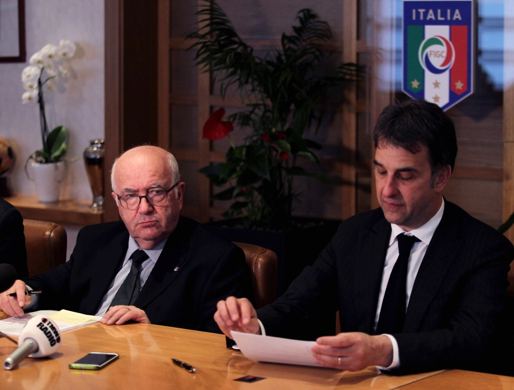 TAVECCHIO UVA Italian Football Federation Federal Council Meeting