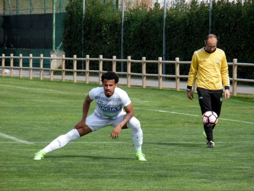 Udinese Lucas Evangelista allenamento