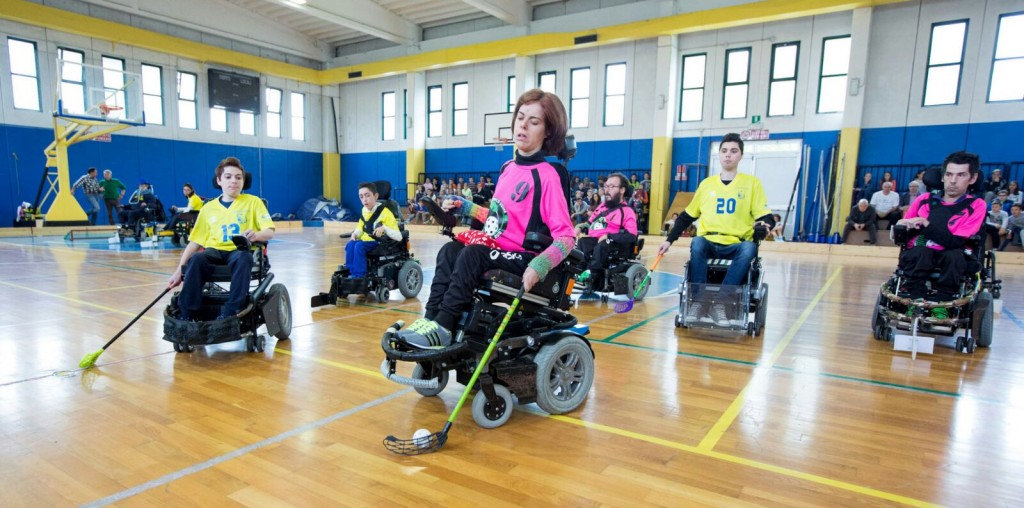 Giornate SCS - dimostrazione hockey in carrozzina