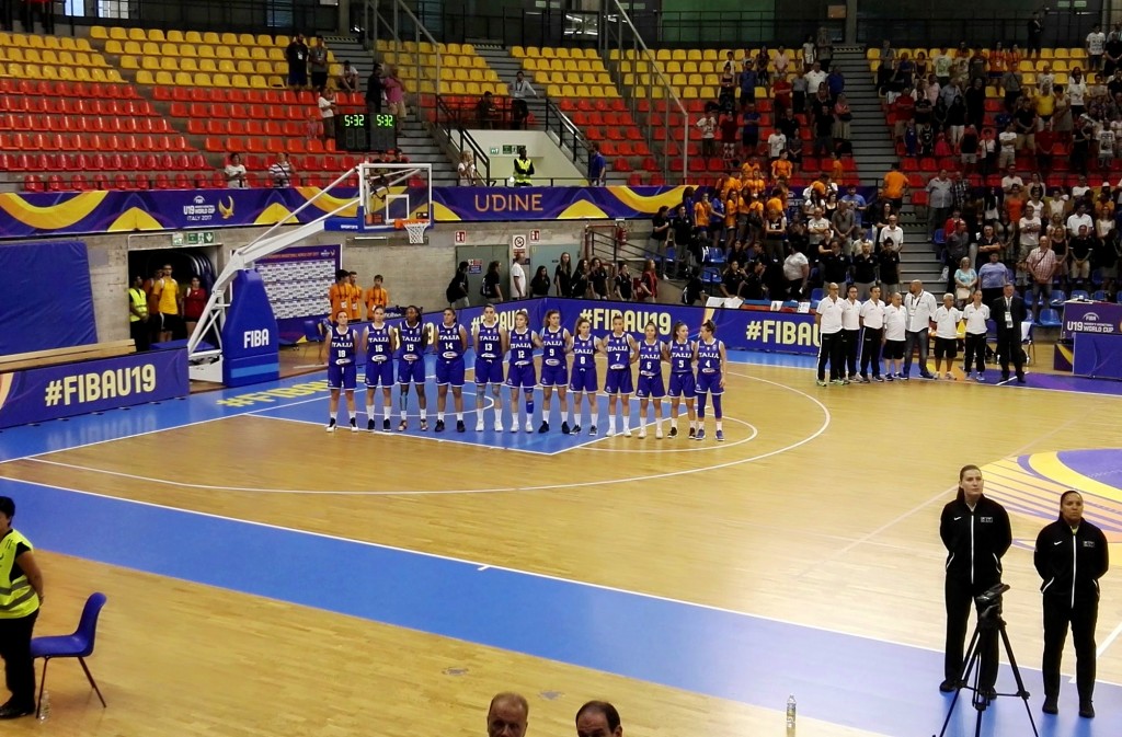 Mondiali Under 19 Cina Italia pala Carnera