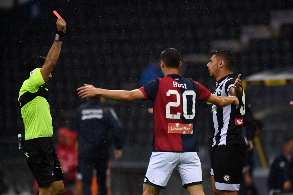 PEZZELLA ESPULSO ESPULSIONE Udinese Calcio v Genoa CFC - Serie A