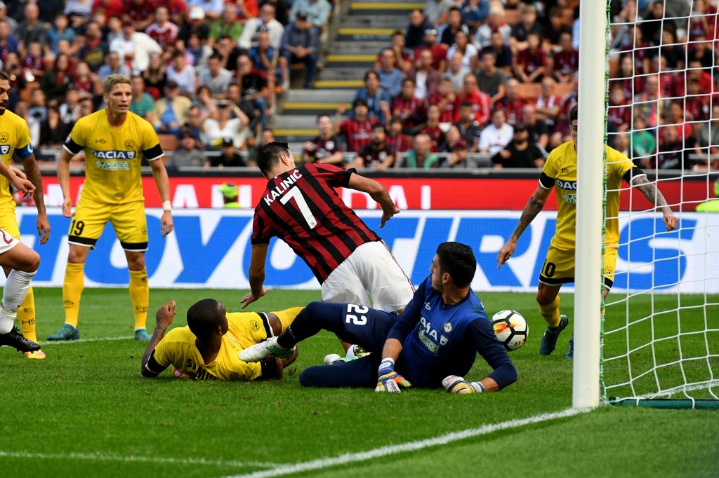 SAMIR KALINIC SCUFFET AC Milan v Udinese Calcio - Serie A