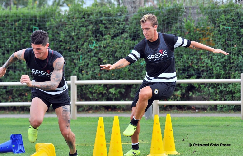Udinese Maxi Lopez allenamento