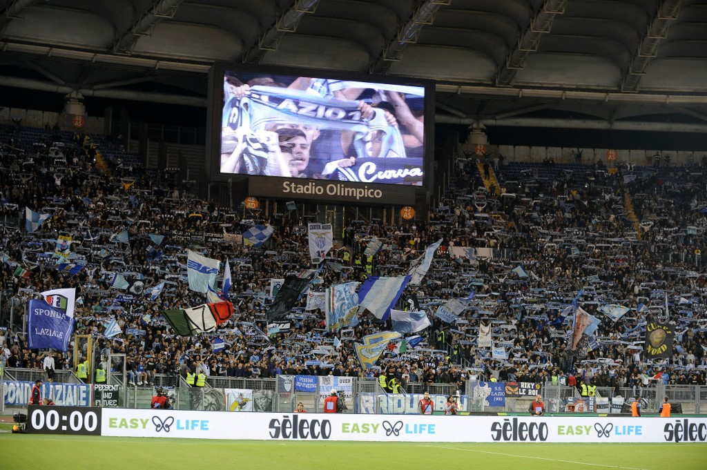 STADIO OLIMPICO CURVA NORD TIFOSI ULTRAS SS Lazio v SSC Napoli - Serie A