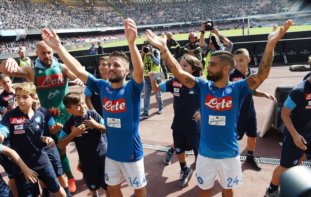 MERTENS INSIGNE SSC Napoli v Cagliari Calcio - Serie A