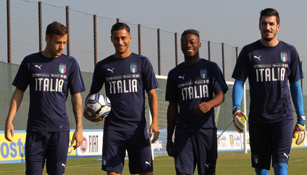 MURGIA MANDRAGORA ADJAPONG SCUFFET Italy U21 Training Session