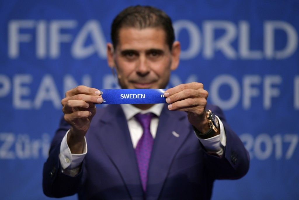 HIERRO SORTEGGIO PLAY OFF ITALIA SVEZIA FBL-WC-2018-EUR-DRAW