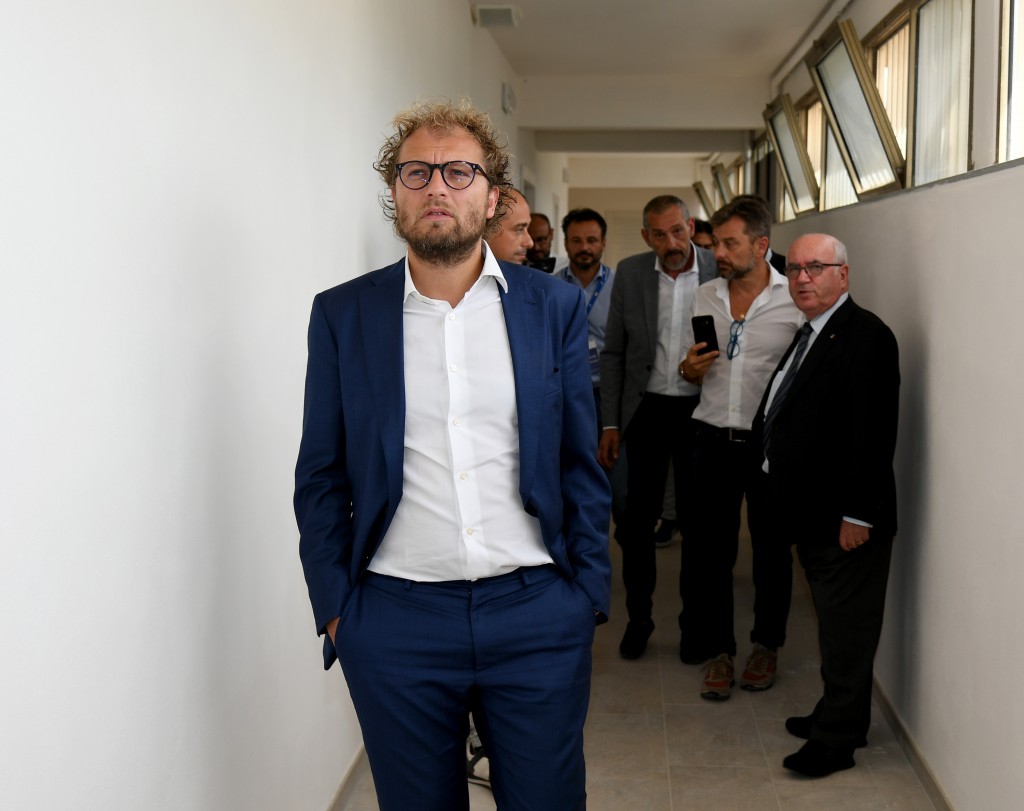MINISTRO LUCA LOTTI Italy Training Session And Press Conference