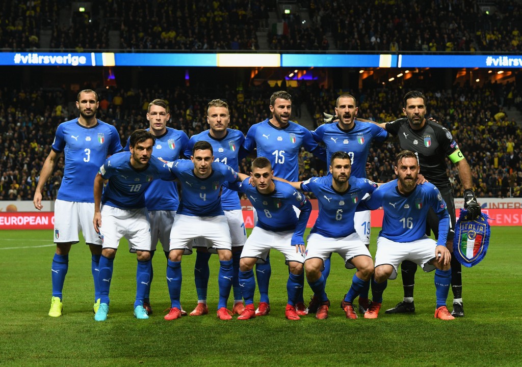 NAZIONALE ITALIA SVEZIA Sweden v Italy - FIFA 2018 World Cup Qualifier Play-Off: First Leg