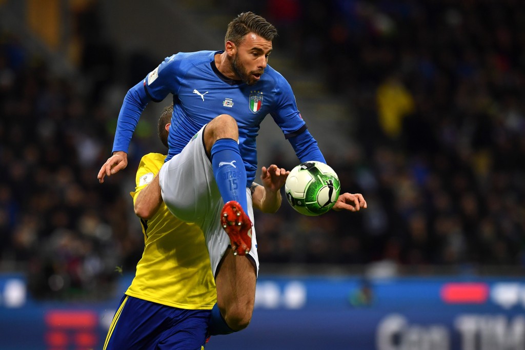 BARZAGLI Italy v Sweden - FIFA 2018 World Cup Qualifier Play-Off: Second Leg