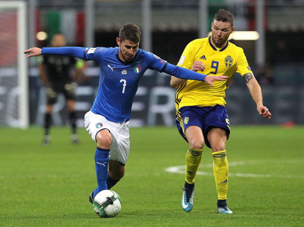JORGINHO Italy v Sweden - FIFA 2018 World Cup Qualifier Play-Off: Second Leg