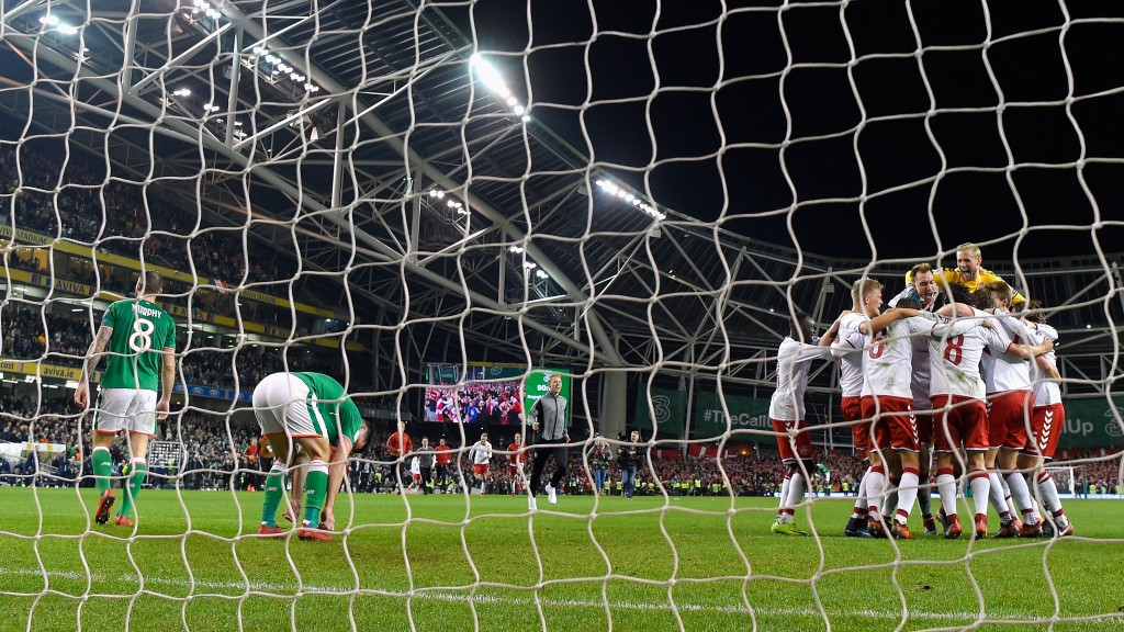 IRLANDA DANIMARCA Republic of Ireland v Denmark - FIFA 2018 World Cup Qualifier Play-Off: Second Leg