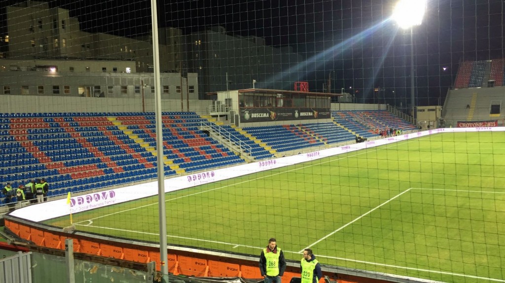 Udinese Crotone stadio Ezio Scida vuoto