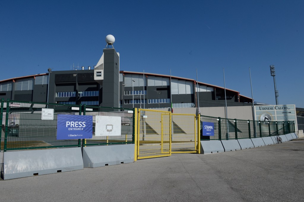 STADIO FRIULI DACIA ARENA ESTERNO UFFICI INGRESSO STAMPA Udinese Calcio v ACF Fiorentina - Serie A