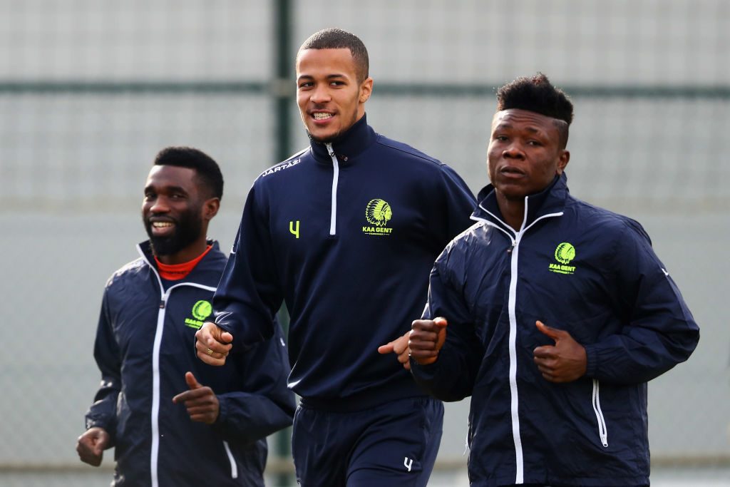 KAA Gent Training Session and Press Conference