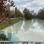 Fiume Noncello a Pordenone durante la fase di maltempo