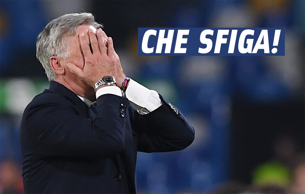 Calcio Napoli, che botta per Ancelotti