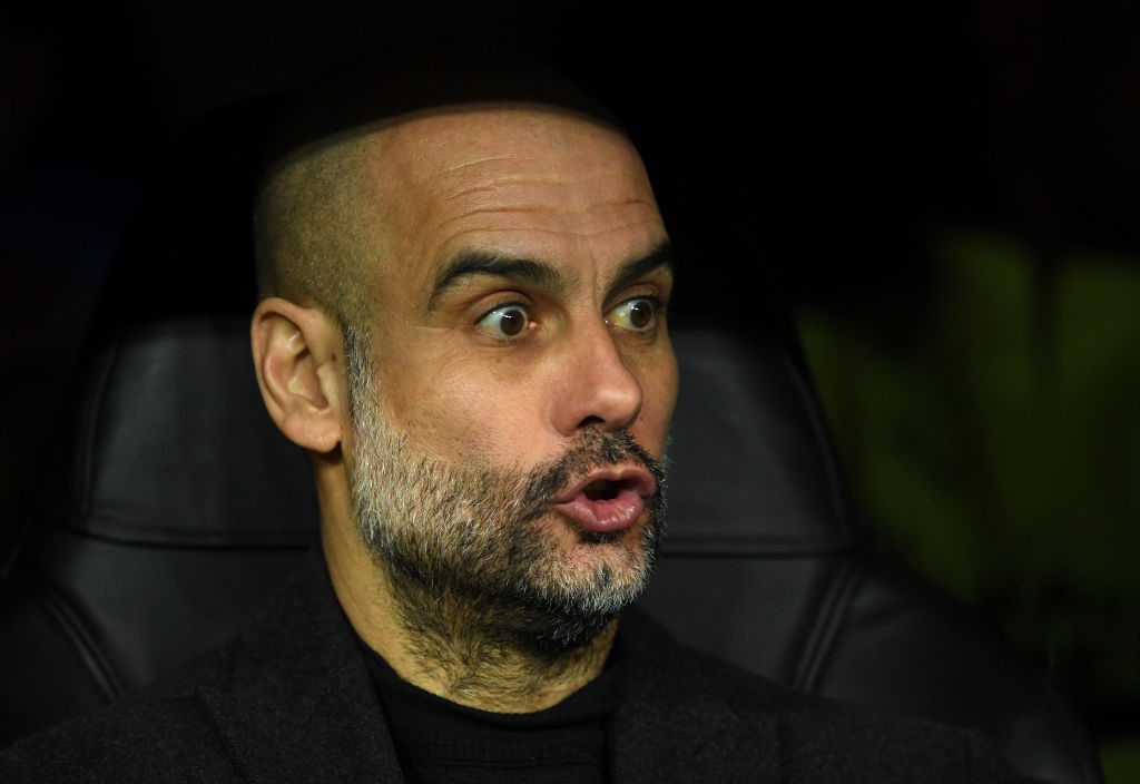 Guardiola Real Madrid v Manchester City - UEFA Champions League Round of 16: First Leg