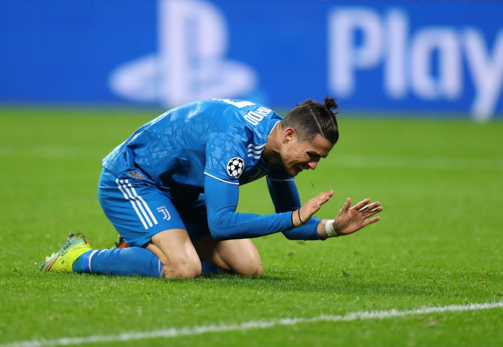 Ronaldo Olympique Lyon v Juventus - UEFA Champions League Round of 16: First Leg