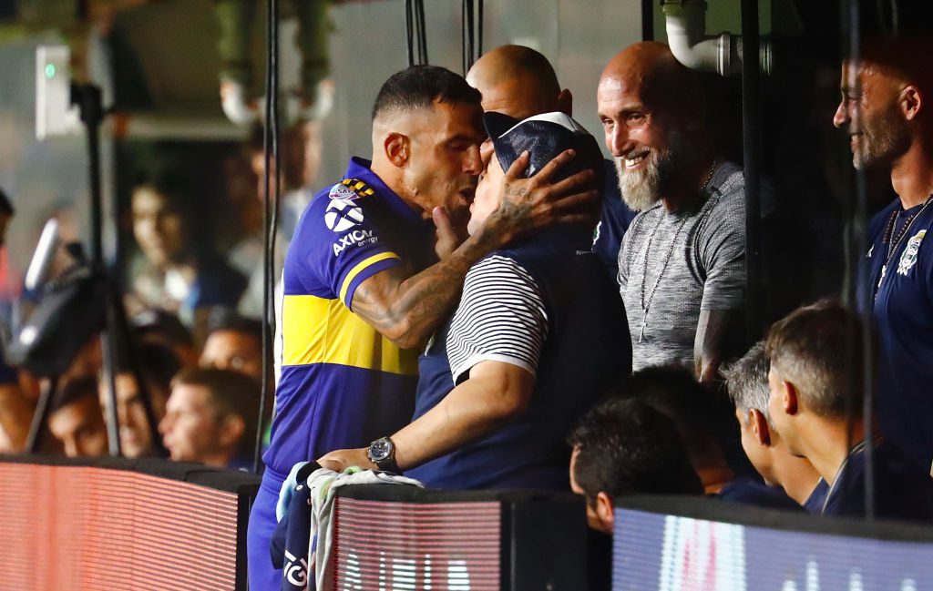 Tevez Boca Juniors v Gimnasia y Esgrima La Plata - Superliga 2019/20