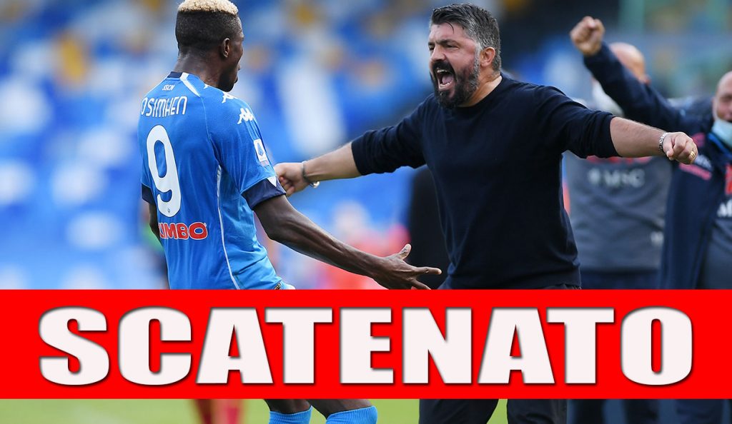 Napoli Calcio, Gattuso scatenato nel post gara