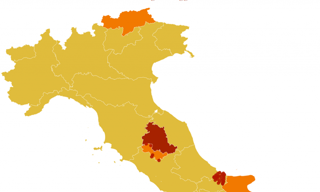 Governo, le ultime notizie sul colore delle regioni