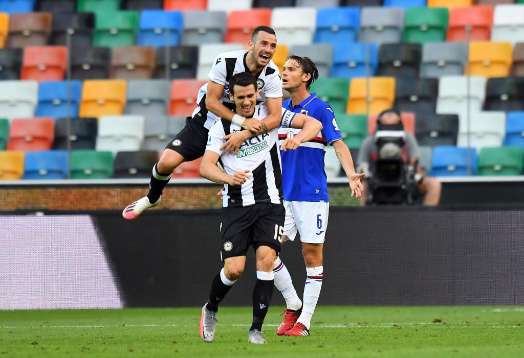 Udinese-Sampdoria, i precedenti