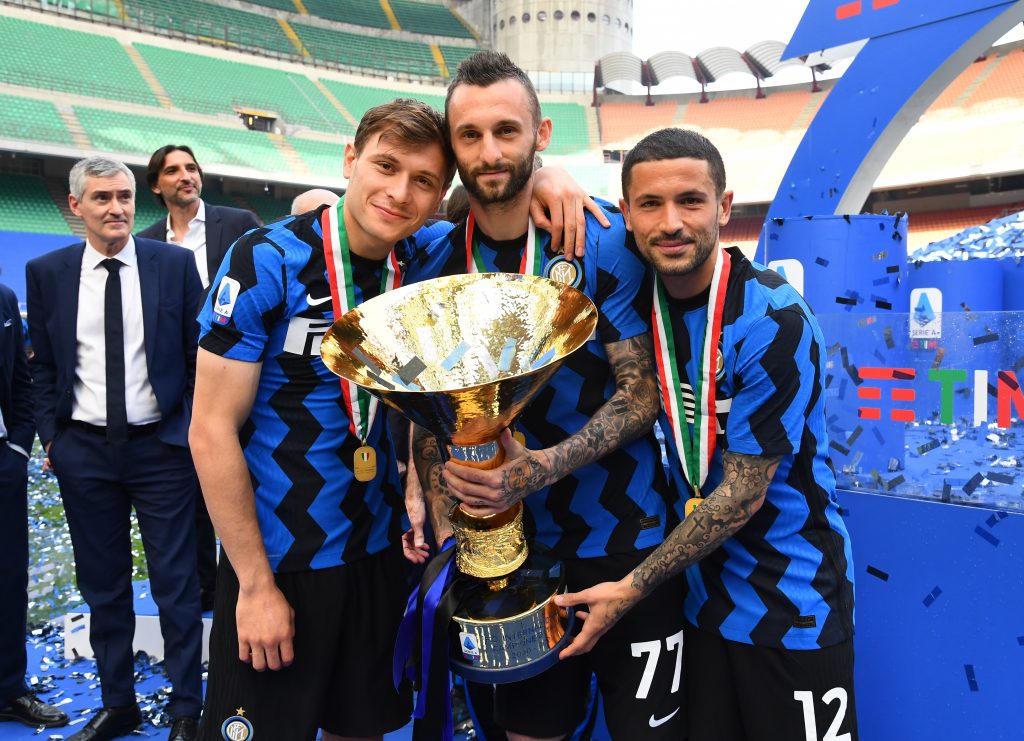Nicolo Barella, Marcelo Brozovic e Stefano Sensi