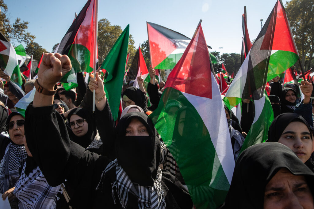 Prayer And Protest At Beyazit Mosque In Istanbul, Amid Israel-Gaza War